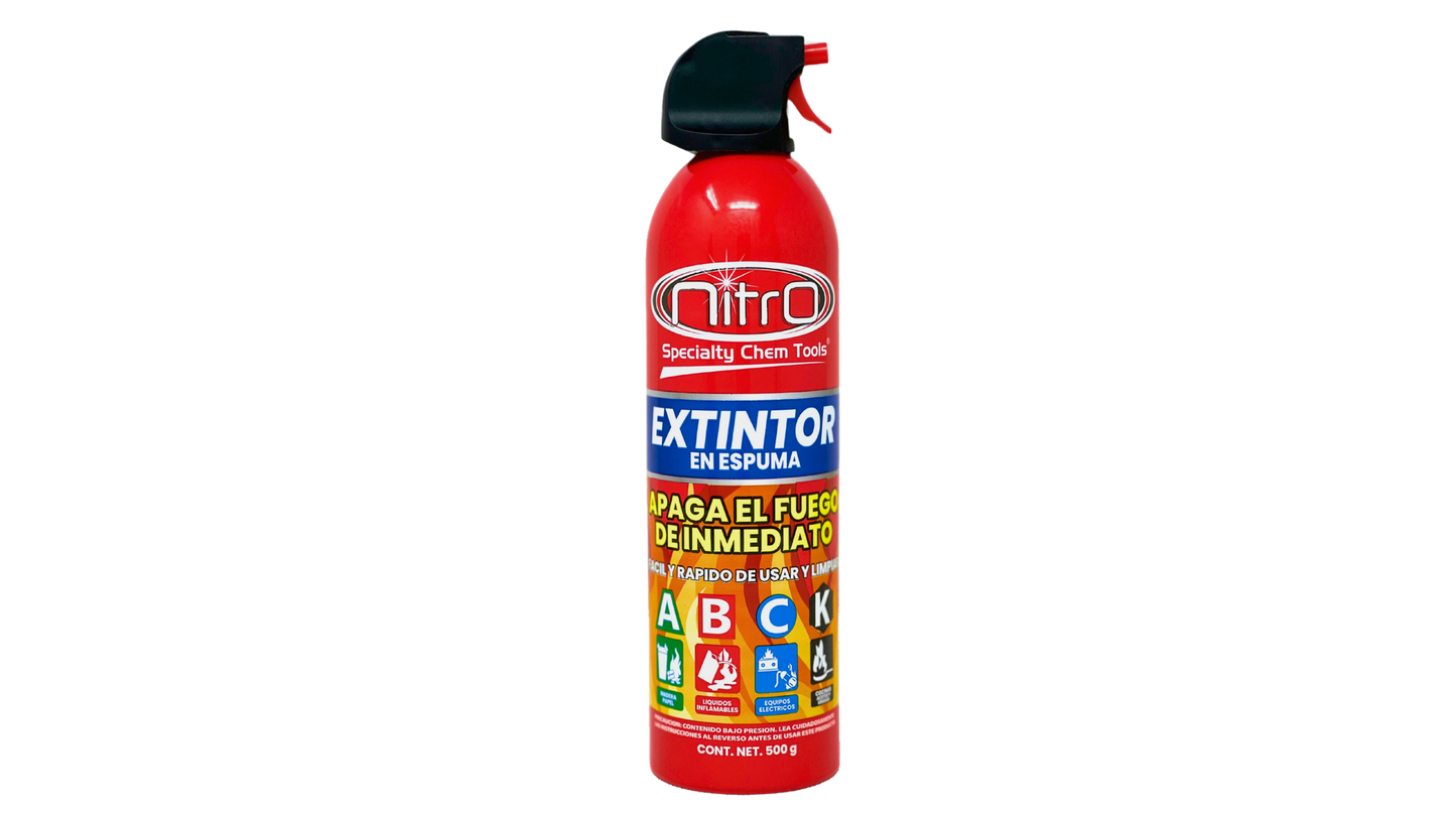 Extintor en Aerosol en Espuma Nitro 500g