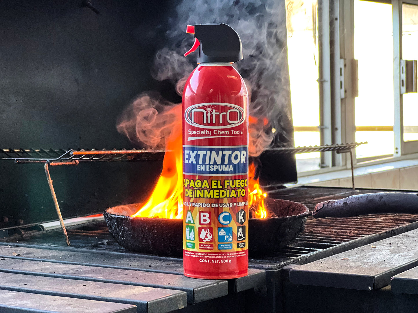 Extintor en Aerosol en Espuma Nitro 500g