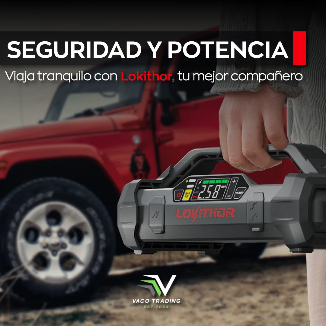 Arrancador de Batería Lokithor JA301 4 en 1