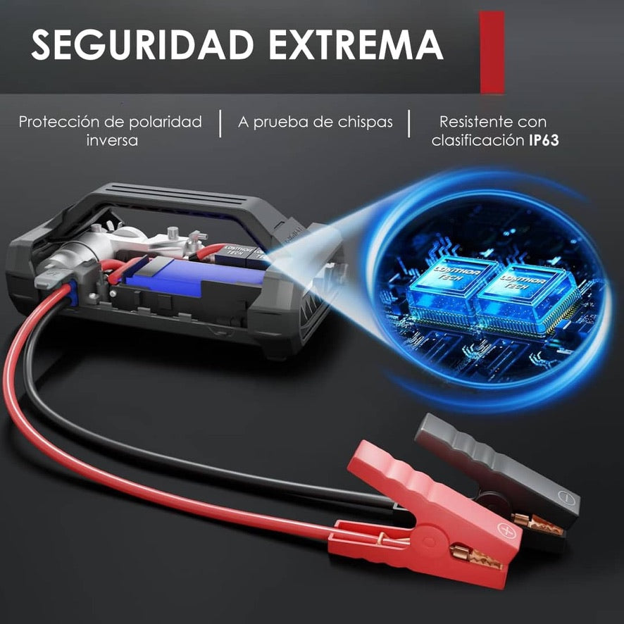 Arrancador de Batería Lokithor JA301 4 en 1